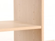 Modular Shelving System in oak. One single module and base