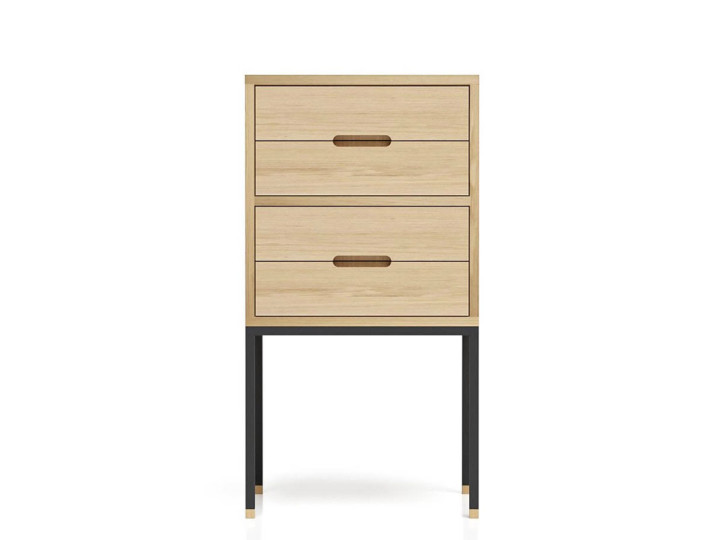 Meuble d'entrée ou petite commode sur mesure. Modèle Cosmopol, 4 tiroirs